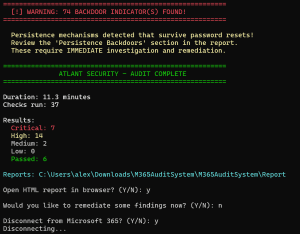 Atlant 365 Auditor Script екранна снимка 2