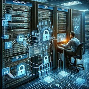 the process of securing a family office's network infrastructure