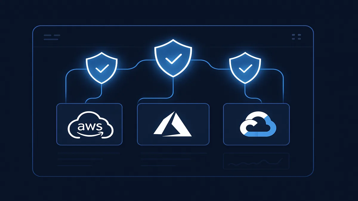 Табло за сигурност на облачната инфраструктура за AWS, Azure и GCP